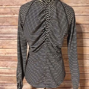 Athleta Striped Long Sleeve Tee